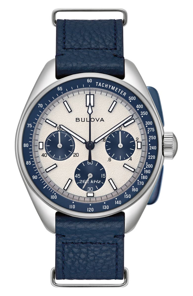 BULOVA Lunar Pilot Chronograph Watch, 43.5mm, Alternate, color,