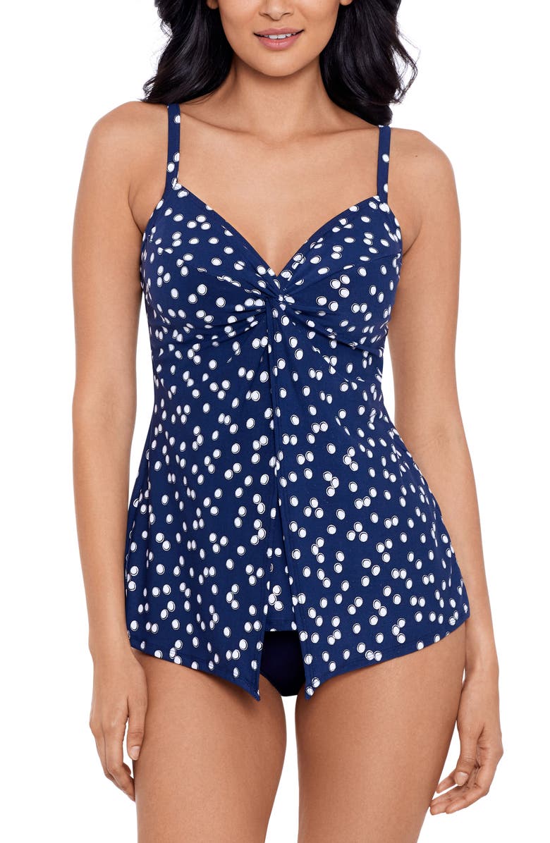 Miraclesuit<sup>®</sup> Luminare Love Knot Tankini Top, Main, color,