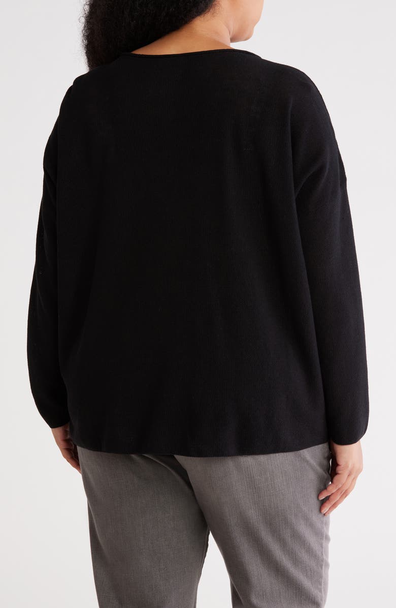 Eileen Fisher Boxy Organic Linen & Organic Cotton Sweater, Alternate, color, 
