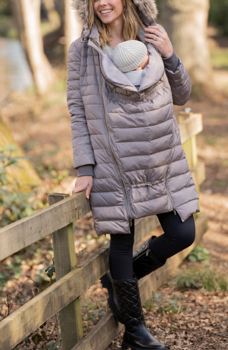 Seraphine Down Maternity Parka, Alternate, color, 