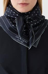 Lafayette 148 New York Floral Silk Scarf