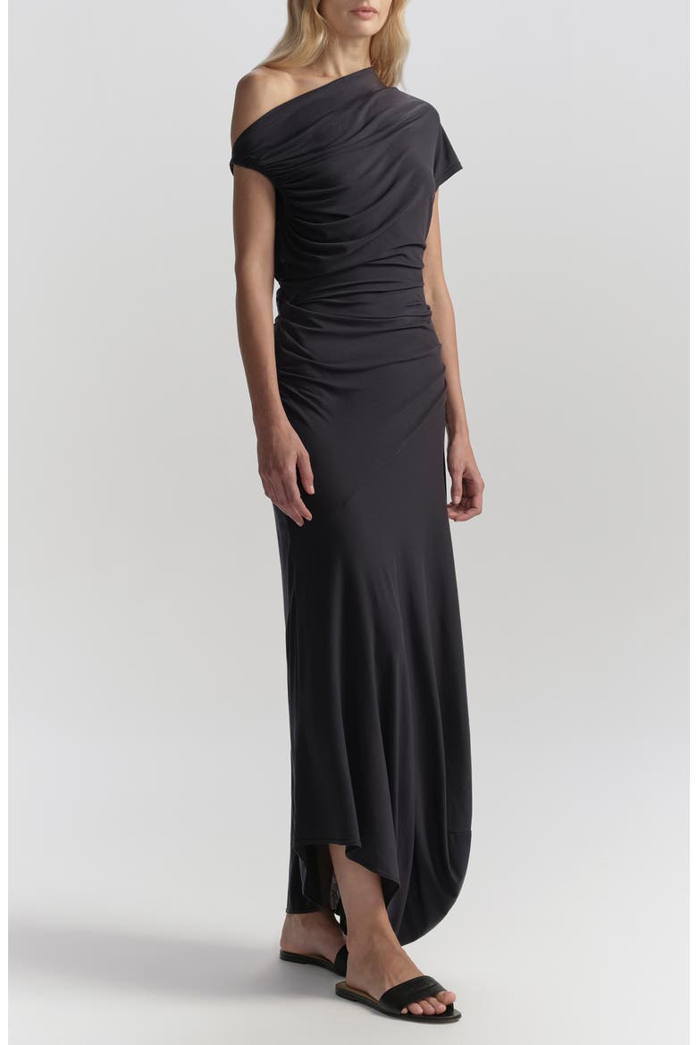 Halle Jersey Midi Dress, Main, color, NIGHT BLUE