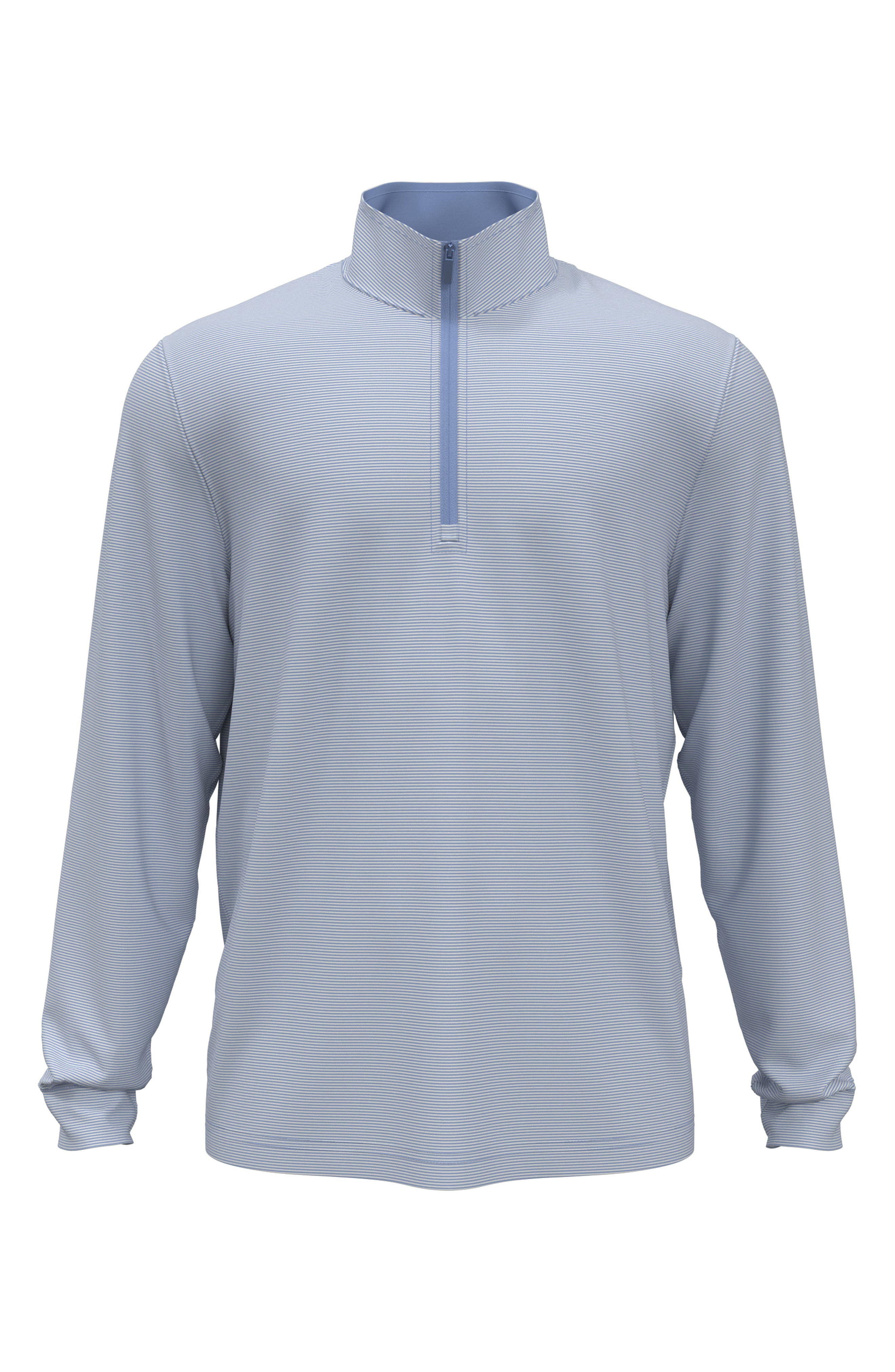 JACK NICKLAUS Stripe Mock Neck Half Zip Pullover