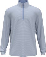 JACK NICKLAUS Stripe Mock Neck Half Zip Pullover