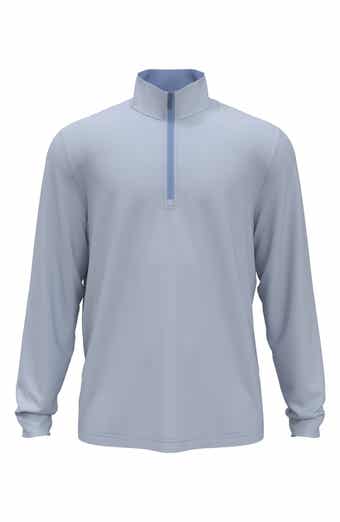 JACK NICKLAUS Stripe Mock Neck Half Zip Pullover