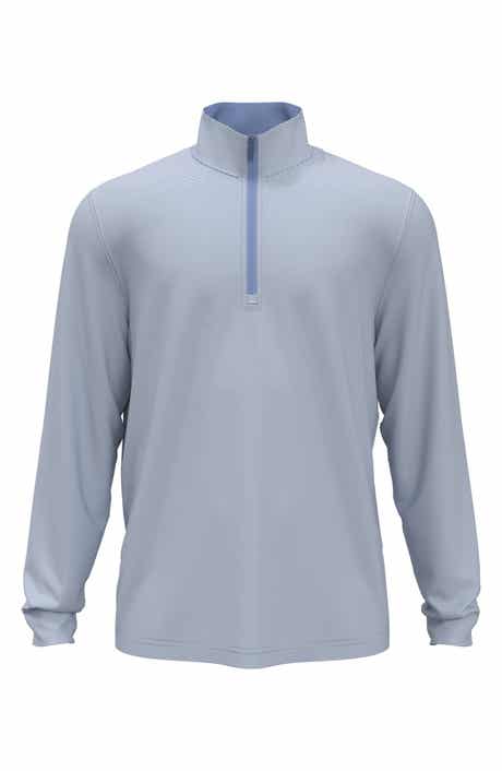 JACK NICKLAUS Stripe Mock Neck Half Zip Pullover