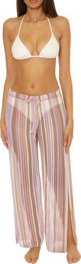 Becca Paradise Open Knit Cover-Up Pants