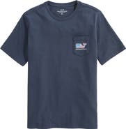 vineyard vines Kids' Flag Whale Pocket Graphic T-Shirt