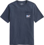 vineyard vines Kids' Flag Whale Pocket Graphic T-Shirt