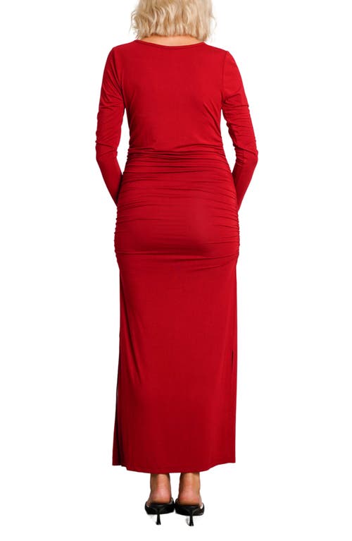 Nom Maternity Curve Maternity Dress In Merlot