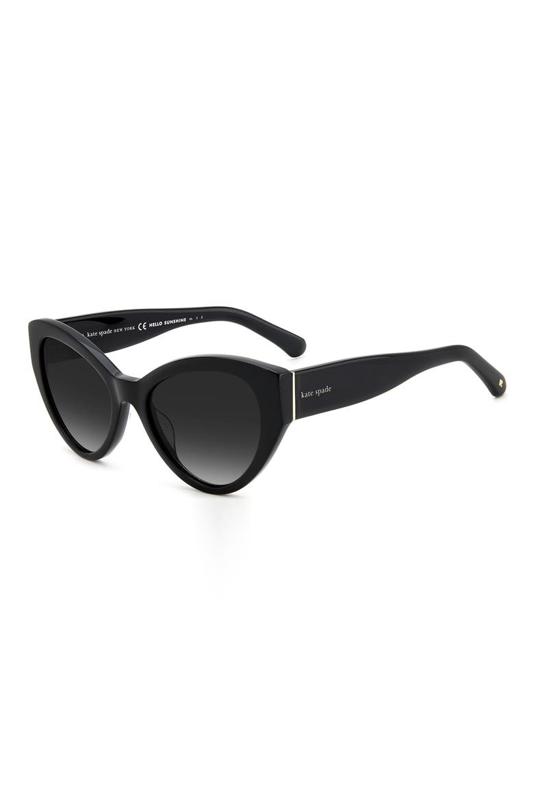 paisleigh 55mm gradient cat eye sunglasses, Alternate, color, BLACK/ GRAY POLAR