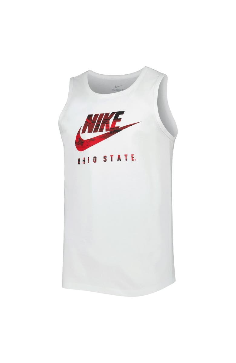 Nike Men's Nike White Ohio State Buckeyes Spring Break Futura Performance Tank Top, Alternate, color, 