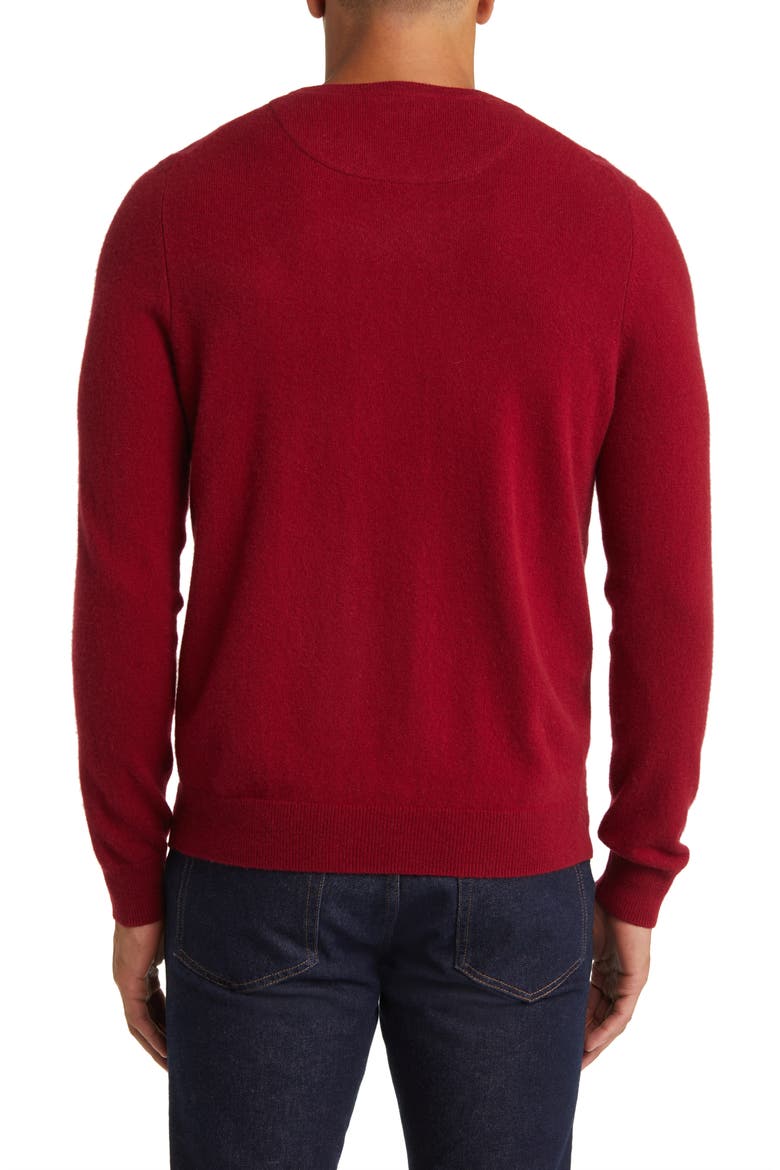 Cashmere Crewneck Sweater, Alternate, color, RED CHILI