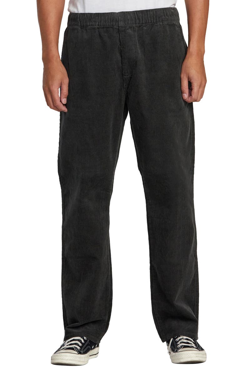 RVCA Americana Elastic Waist Corduroy Pants, Main, color,