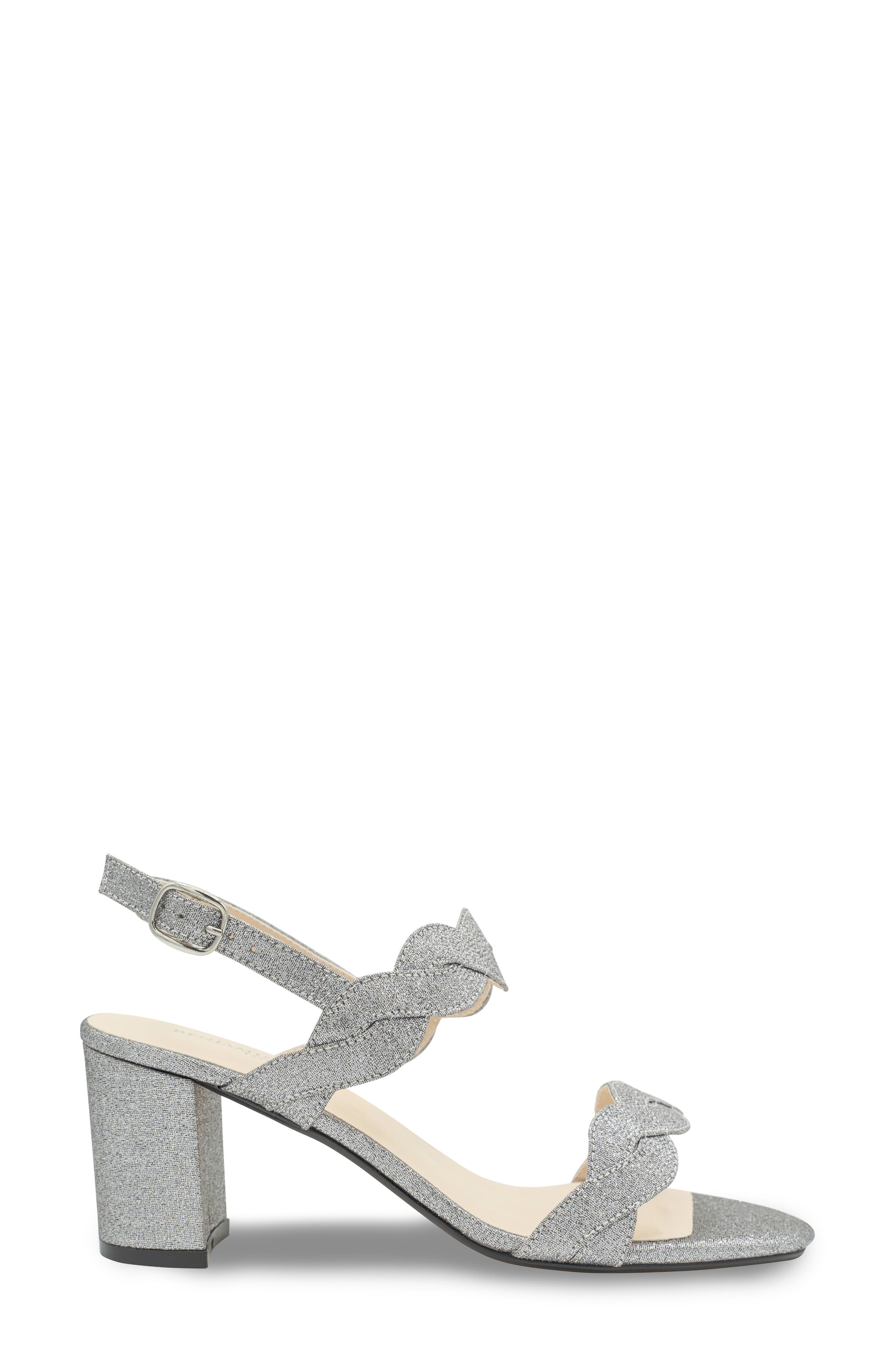 Touch Ups Champagne Ankle Strap Sandal, Alternate, color, Pewter