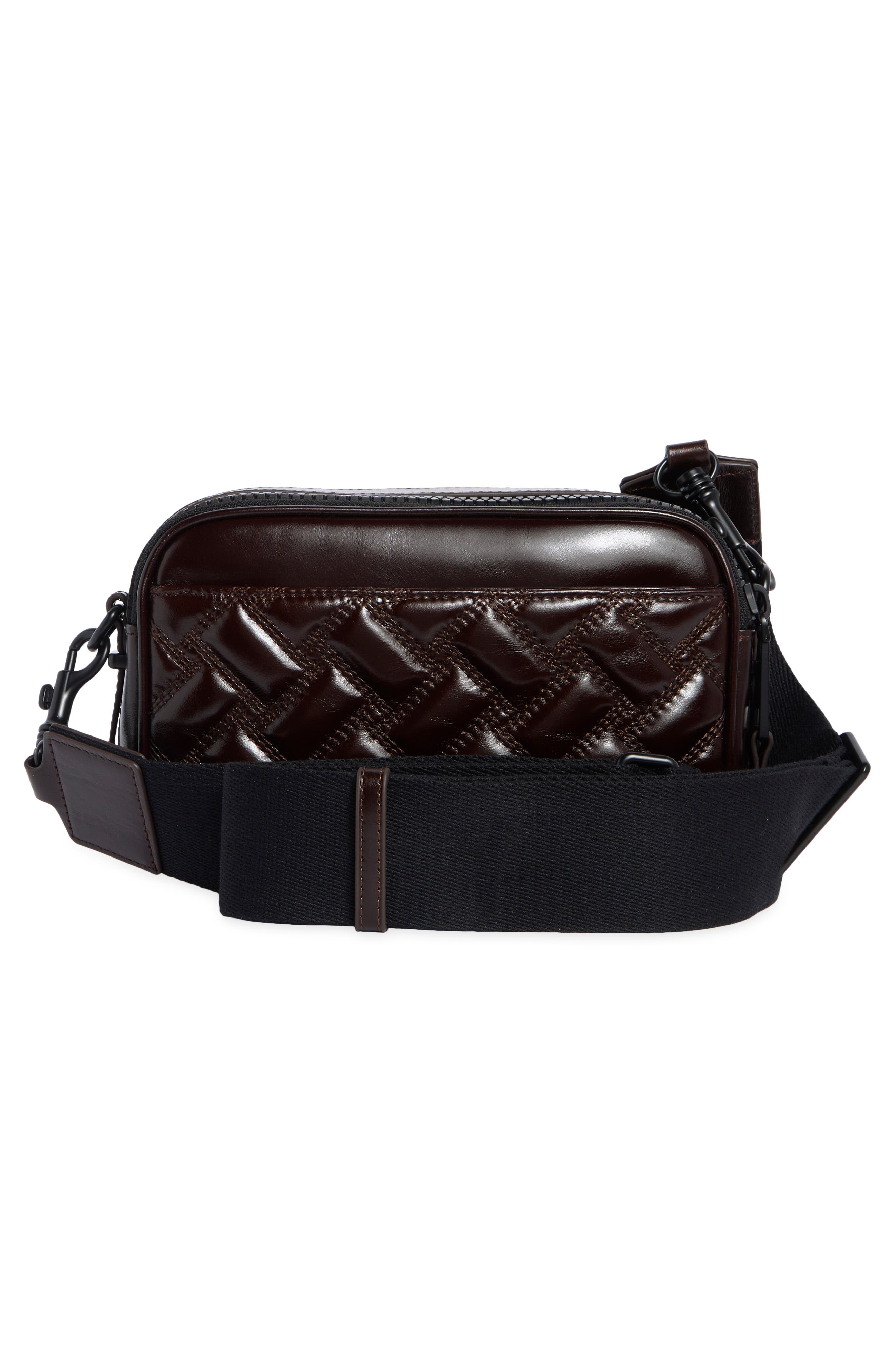 Kurt Geiger London Zip Kensington Camera Crossbody Bag, Alternate, color, Dark Brown