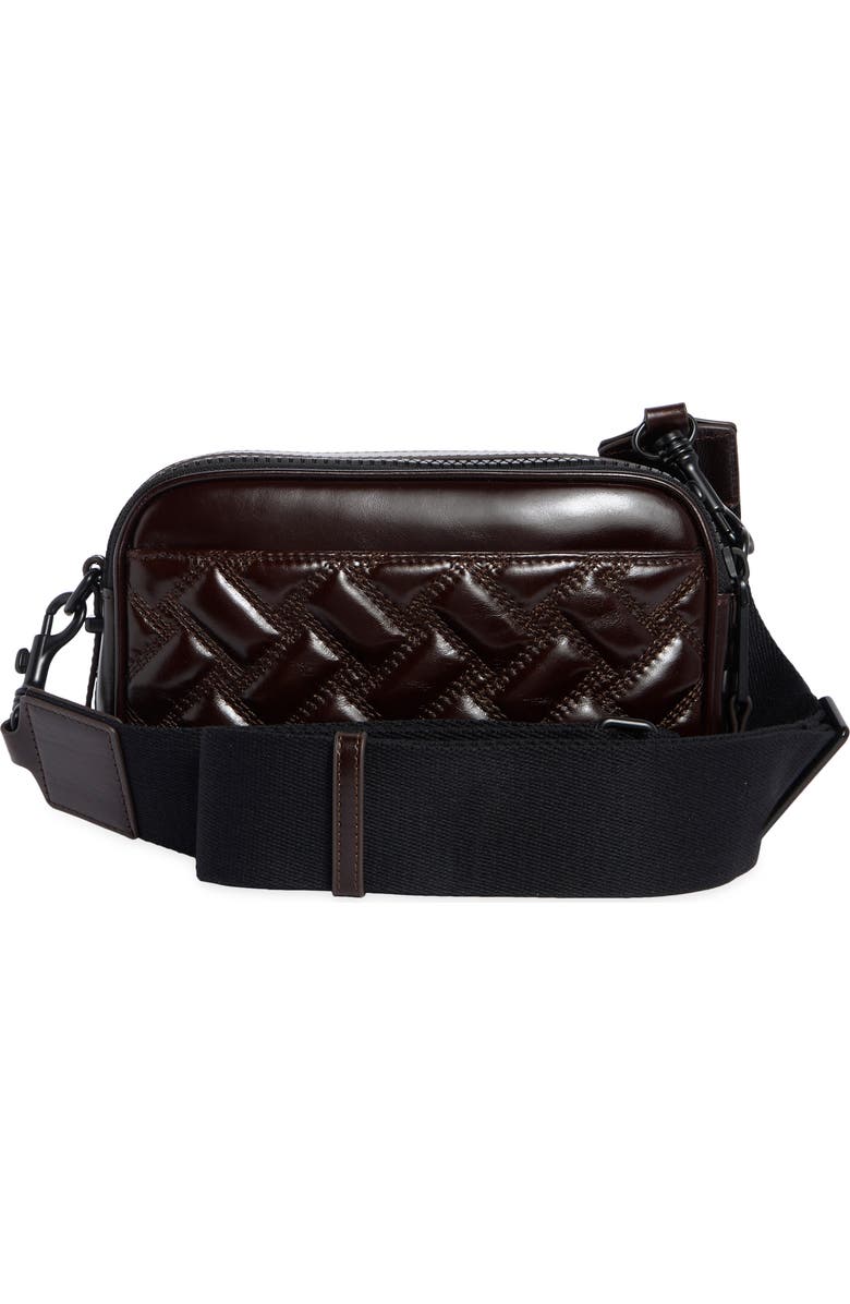 Kurt Geiger London Zip Kensington Camera Crossbody Bag, Alternate, color, Dark Brown