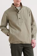 Seasalt Cornwall Clay Stone Organic Cotton Popover Jacket