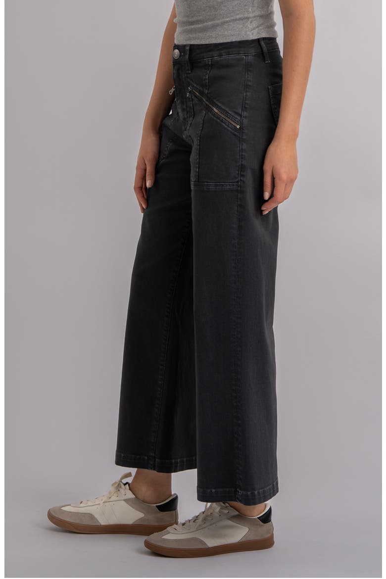 Meg Zip Pocket High Waist Ankle Wide Leg Jeans, Alternate, color, GAINFUL