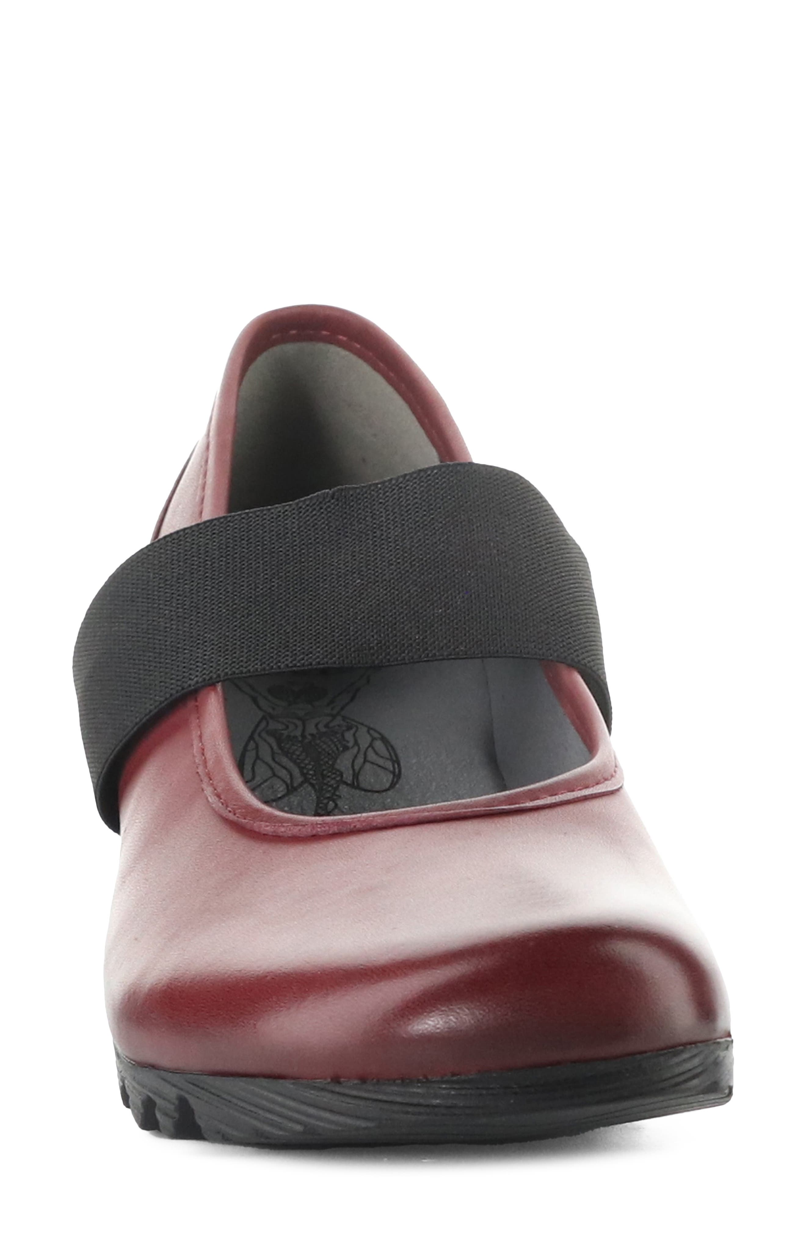 Olid Leather Wedge Pump, Alternate, color, 001 BURGUNDY