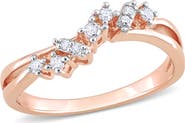 DELMAR Wavy Diamond Ring - 0.17ct.