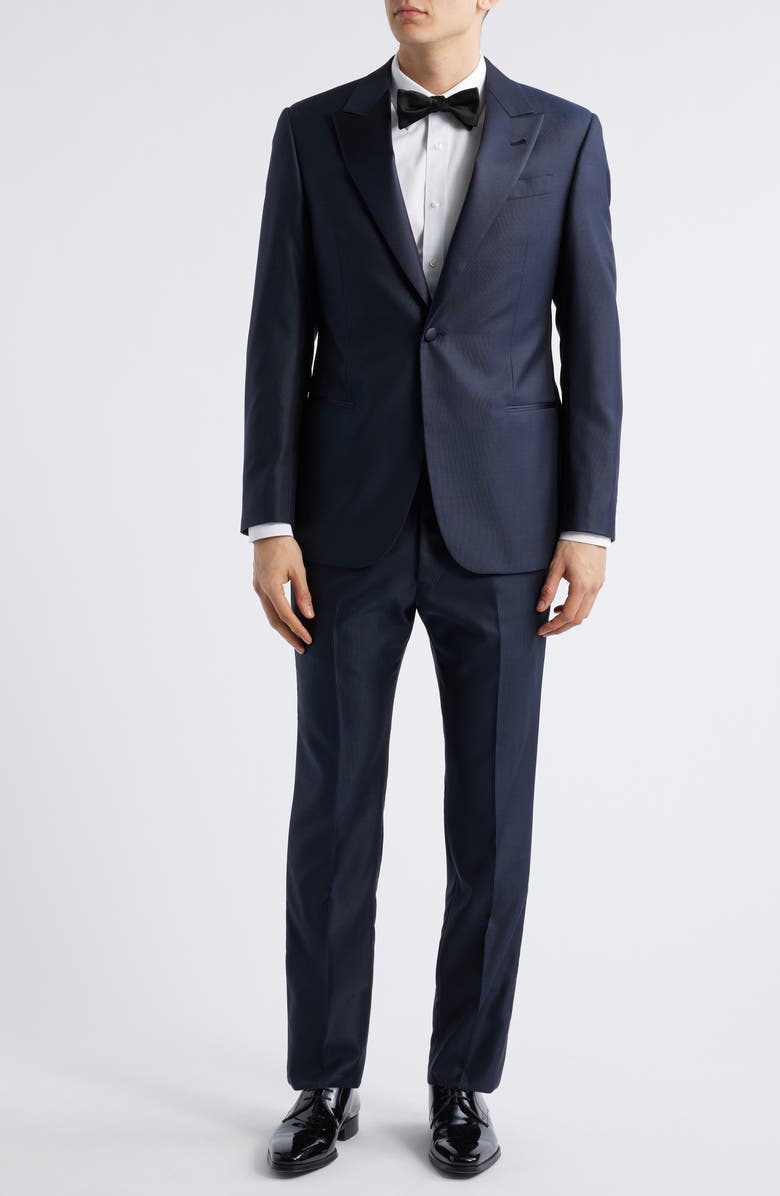 Emporio Armani Virgin Wool Blend Tuxedo, Main, color, 