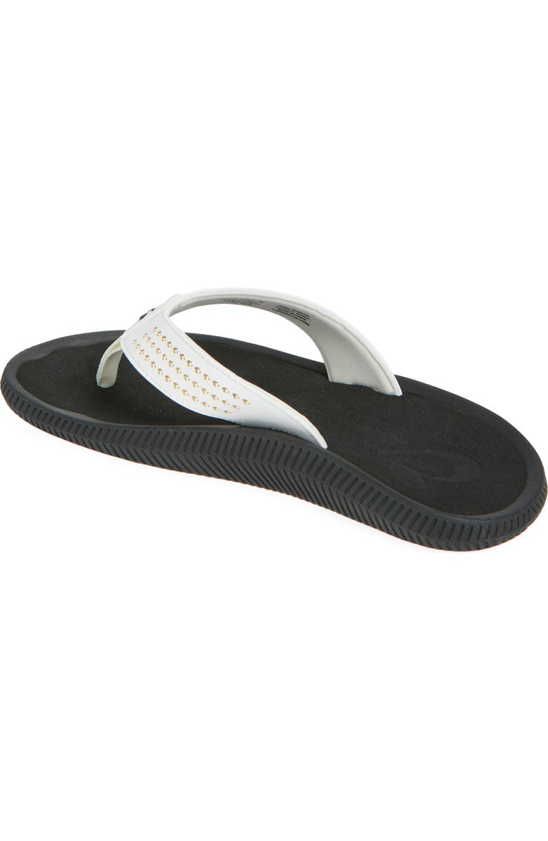 OluKai Ulele Golf Sandal, Alternate, color, White / Lava Rock