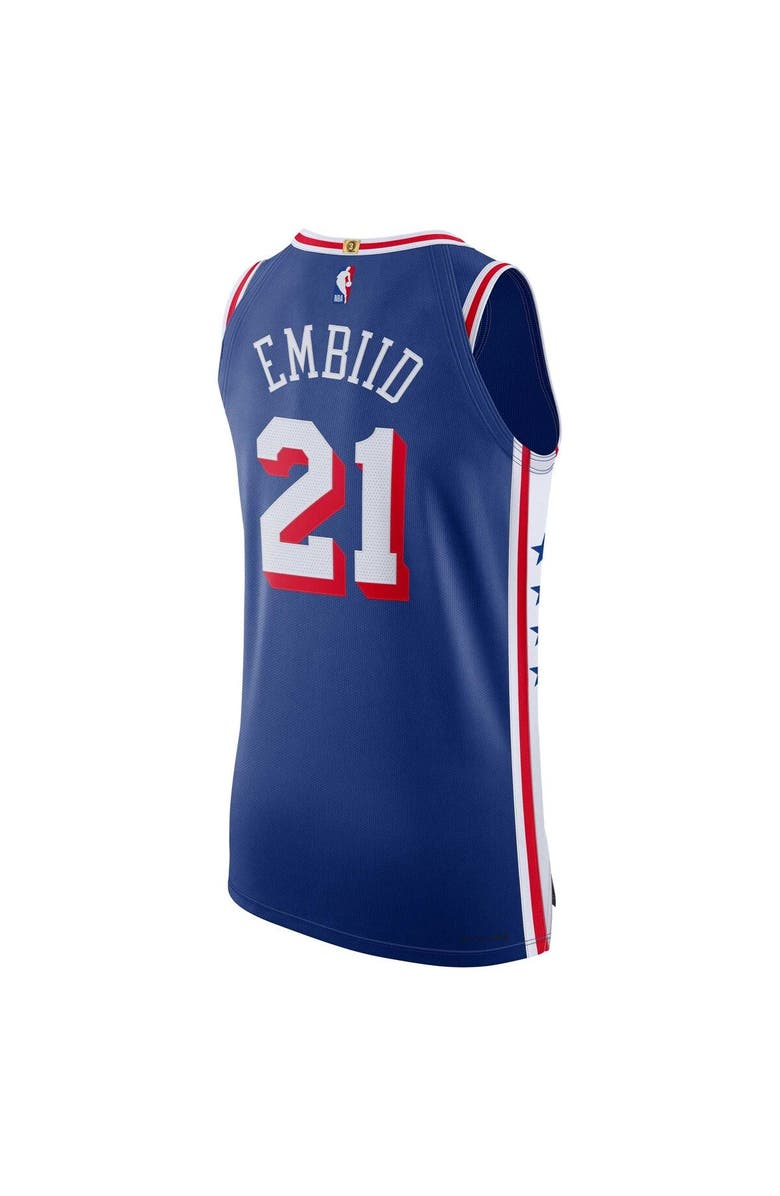 Nike Men's Nike Joel Embiid Royal Philadelphia 76ers Authentic Jersey - Icon Edition, Alternate, color, Royal