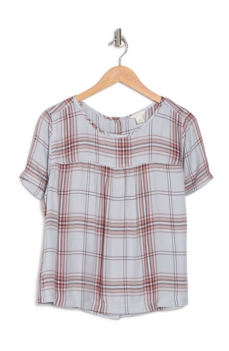 Caslon<sup>®</sup> Button Back Printed Woven Shirt, Alternate, color,