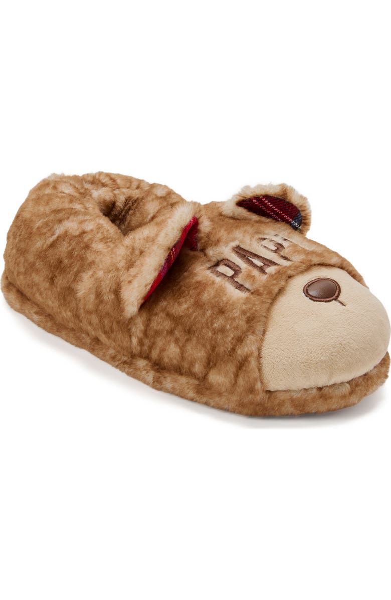 DEARFOAMS Papa Bear Closed Back Slipper, Alternate, color, Frost