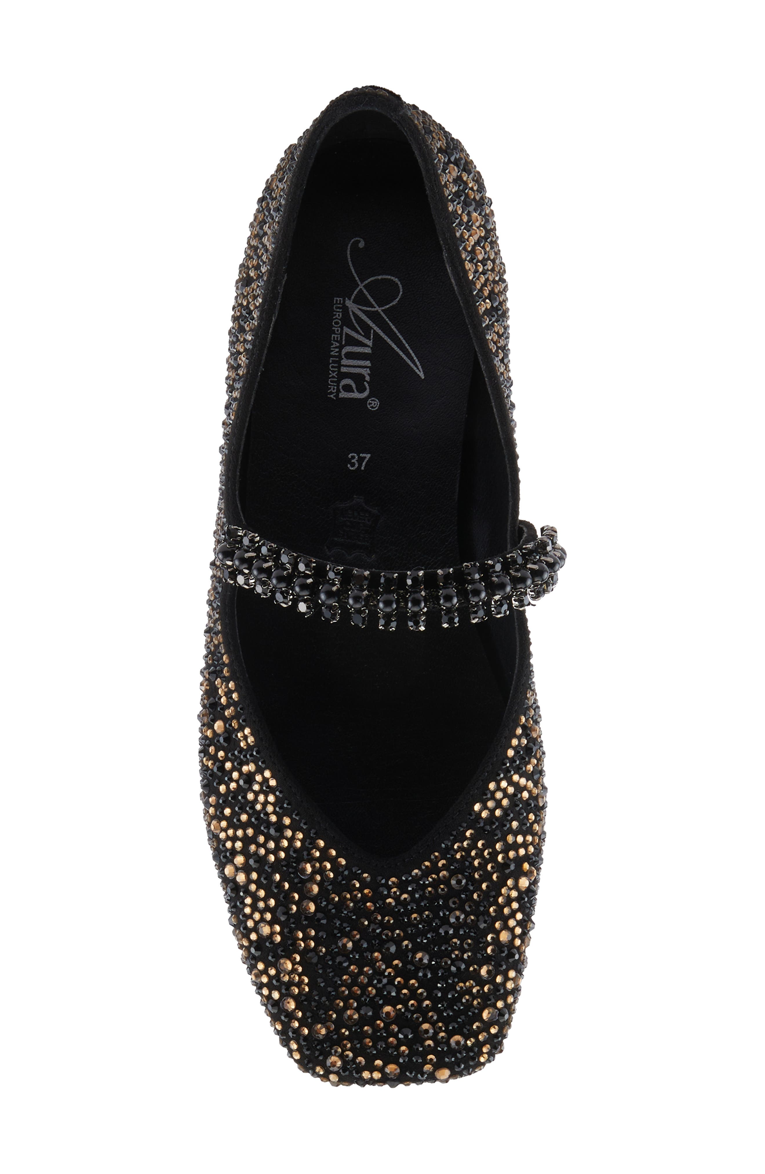 AZURA BY SPRING STEP Kailyn Mary Jane Flat, Alternate, color, Black Multi