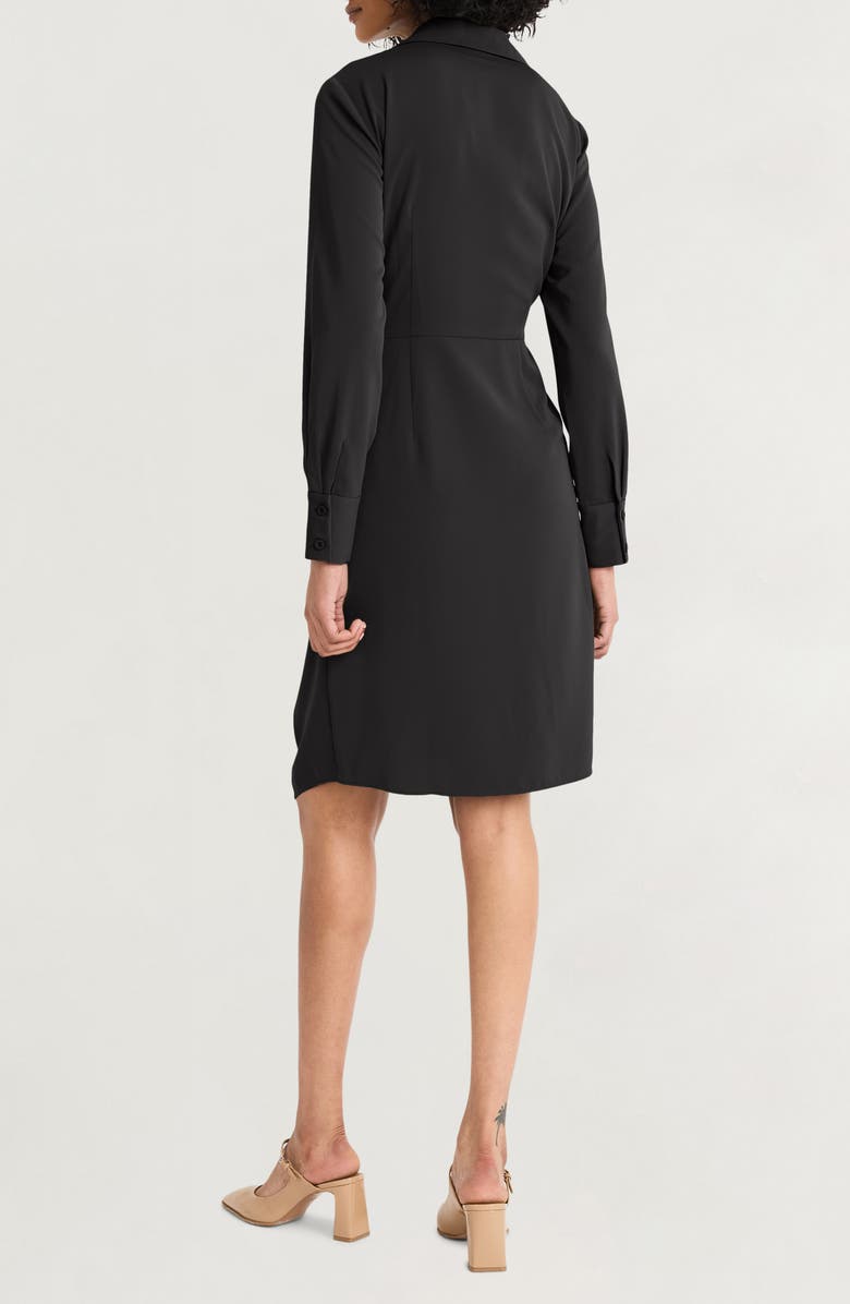 Luxely Long Sleeve Wrap Shirtdress, Alternate, color, 