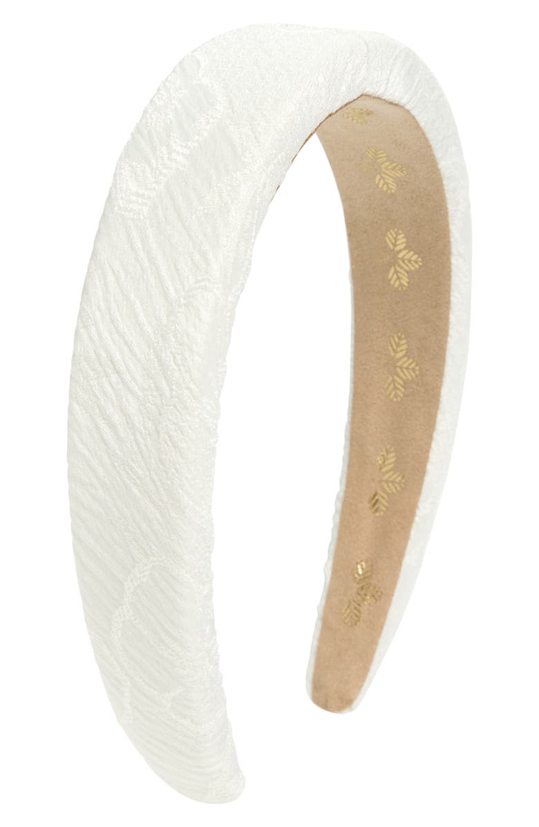 L. Erickson Darcy Padded Headband, Main, color, Ivory