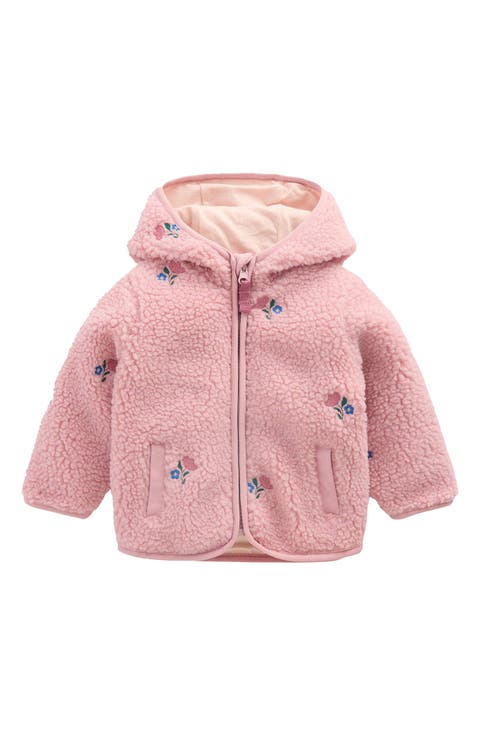 Kids' Embroidered High Pile Fleece Jacket