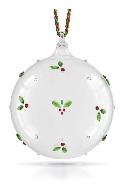 Holiday Cheers Mistletoe Ball Ornament