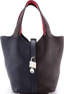 Pre-Owned Hermes Picotin Lock Bag Tricolor Clemence PM