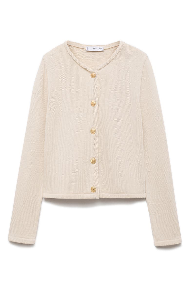 MANGO Crest Button Cardigan, Alternate, color,