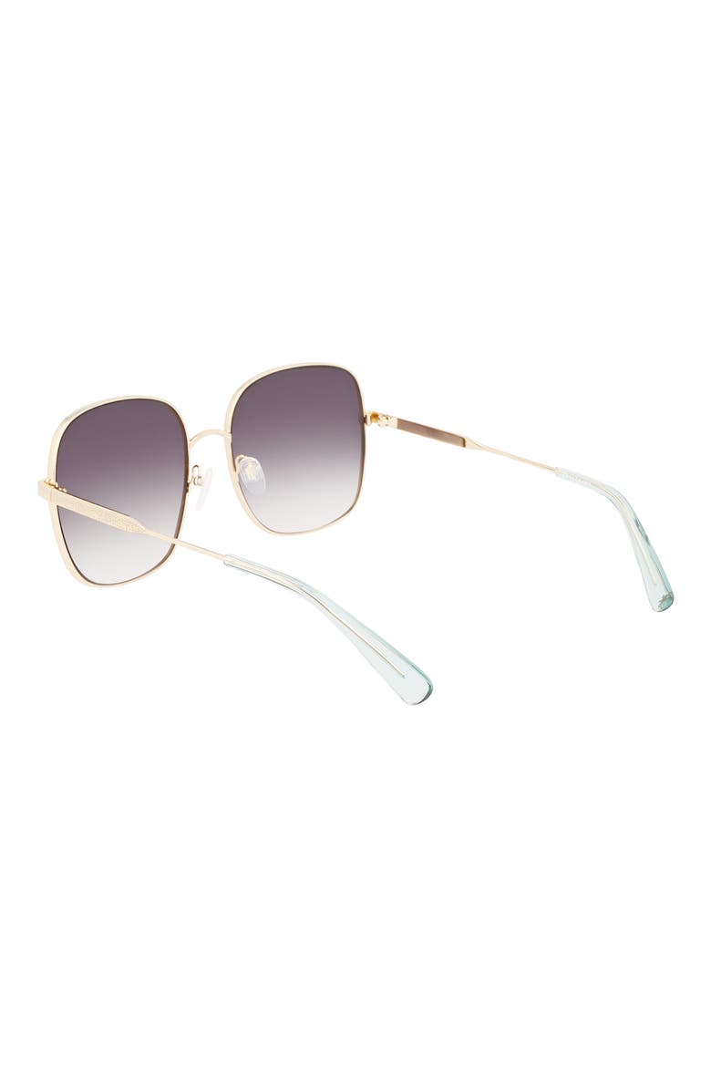 59mm Monogram Square Sunglasses, Alternate, color, GOLD/GRADIENT BLUE