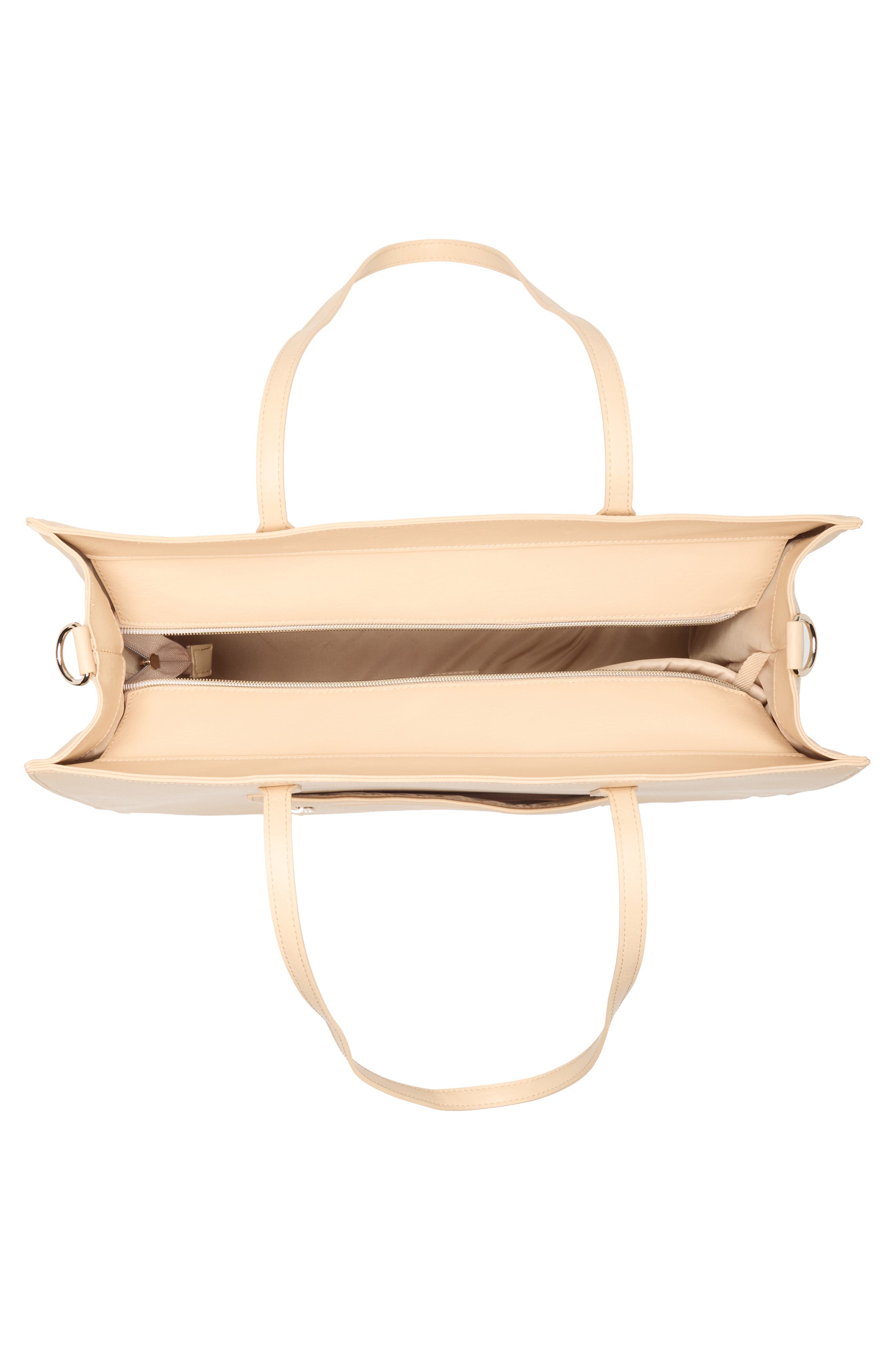 Large Work Tote, Alternate, color, BEIGE