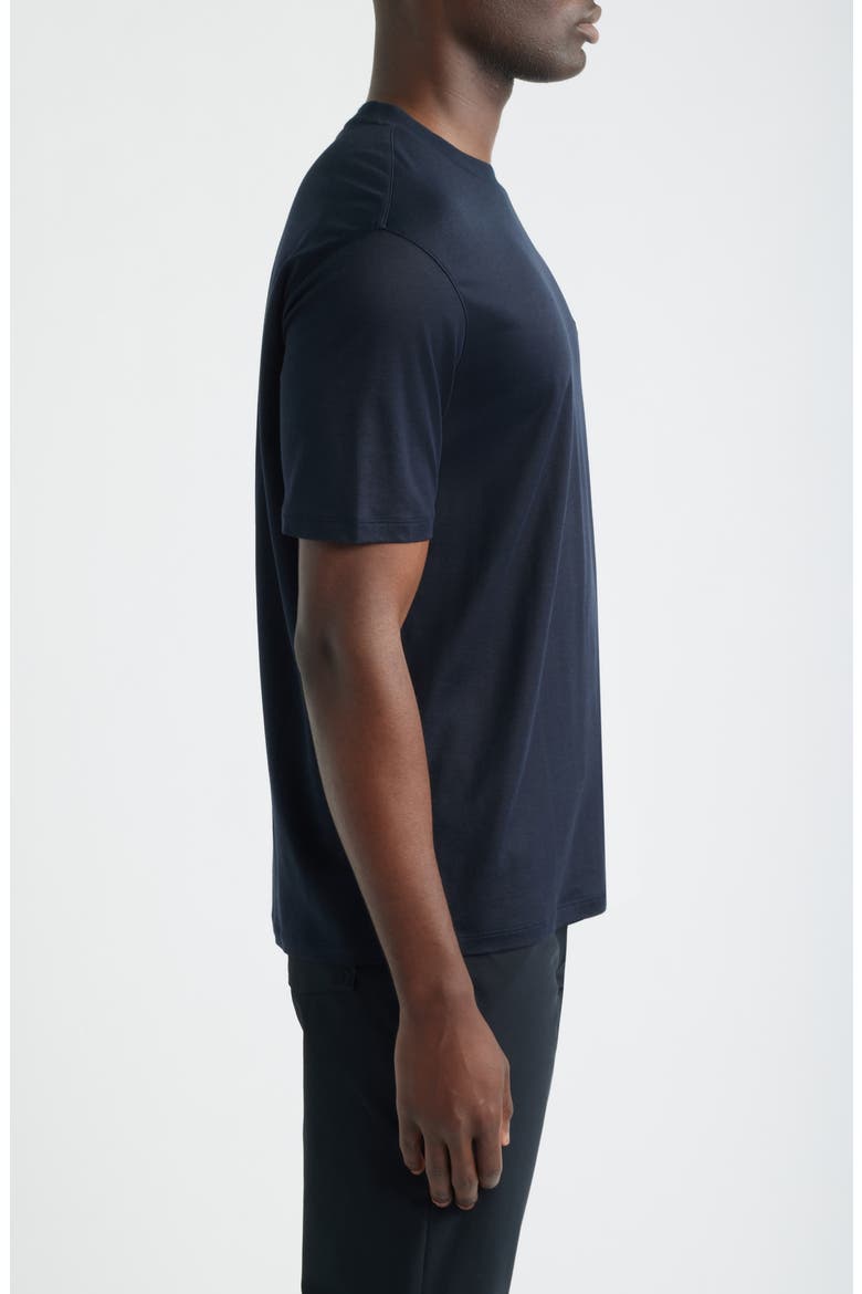 Embroidered Logo T-Shirt, Alternate, color, SOLID BLUE NAVY