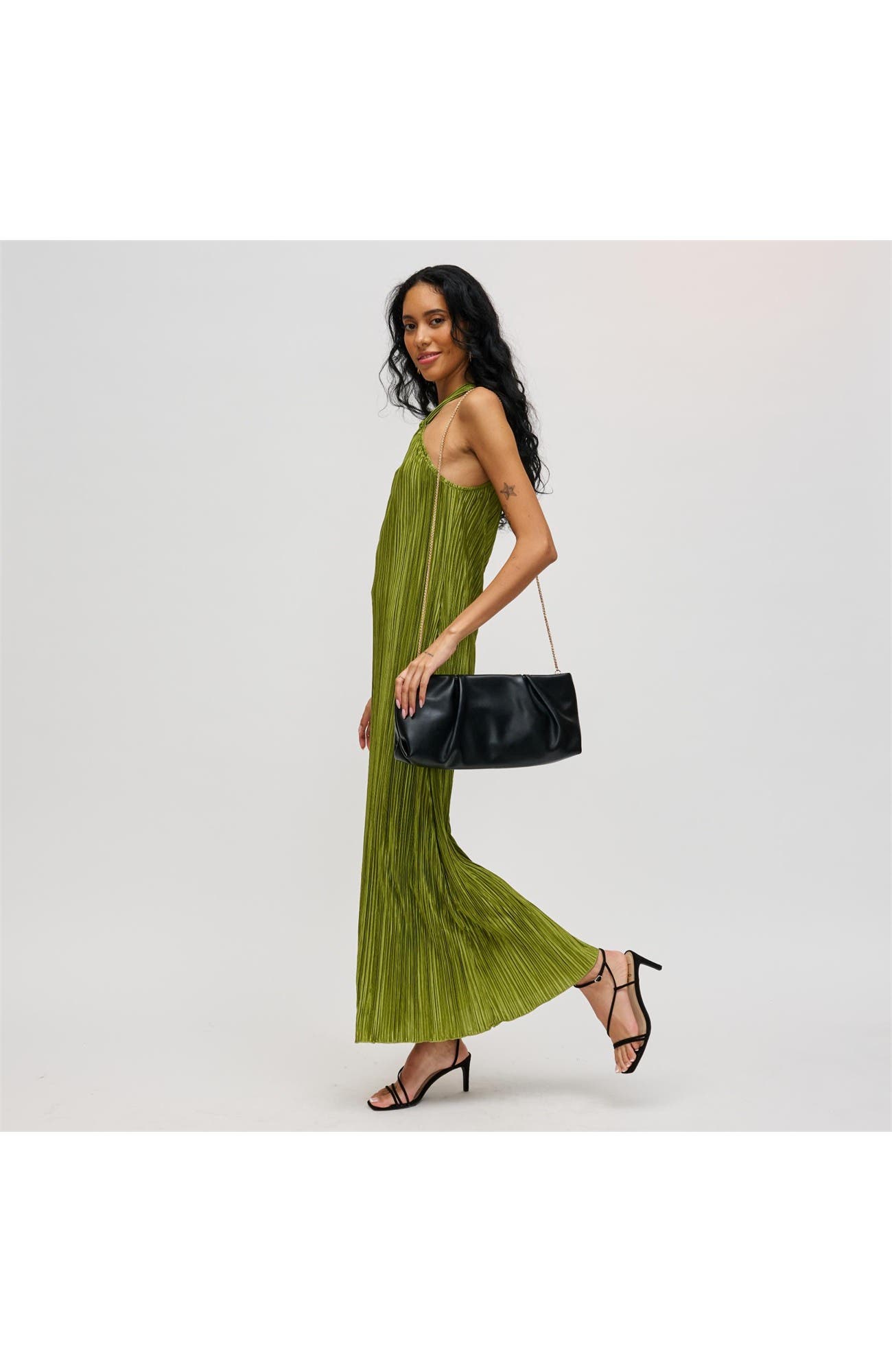Franny Clutch, Alternate, color, Black