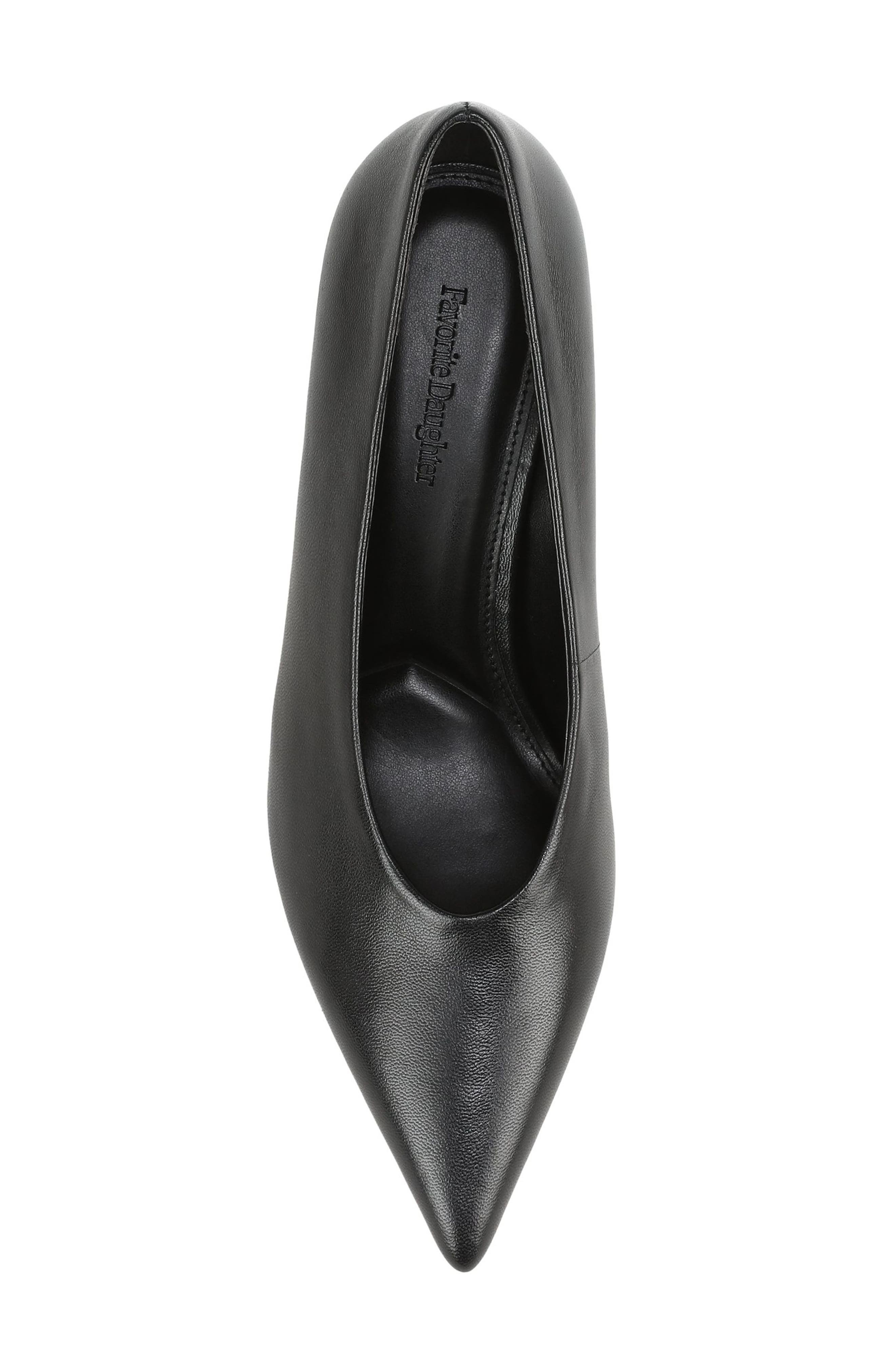 Zoe Leather Pump, Alternate, color, BLACK