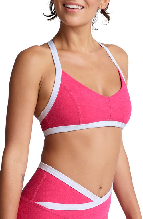 Beyond Yoga Spacedye Outlines Sports Bra In Pink