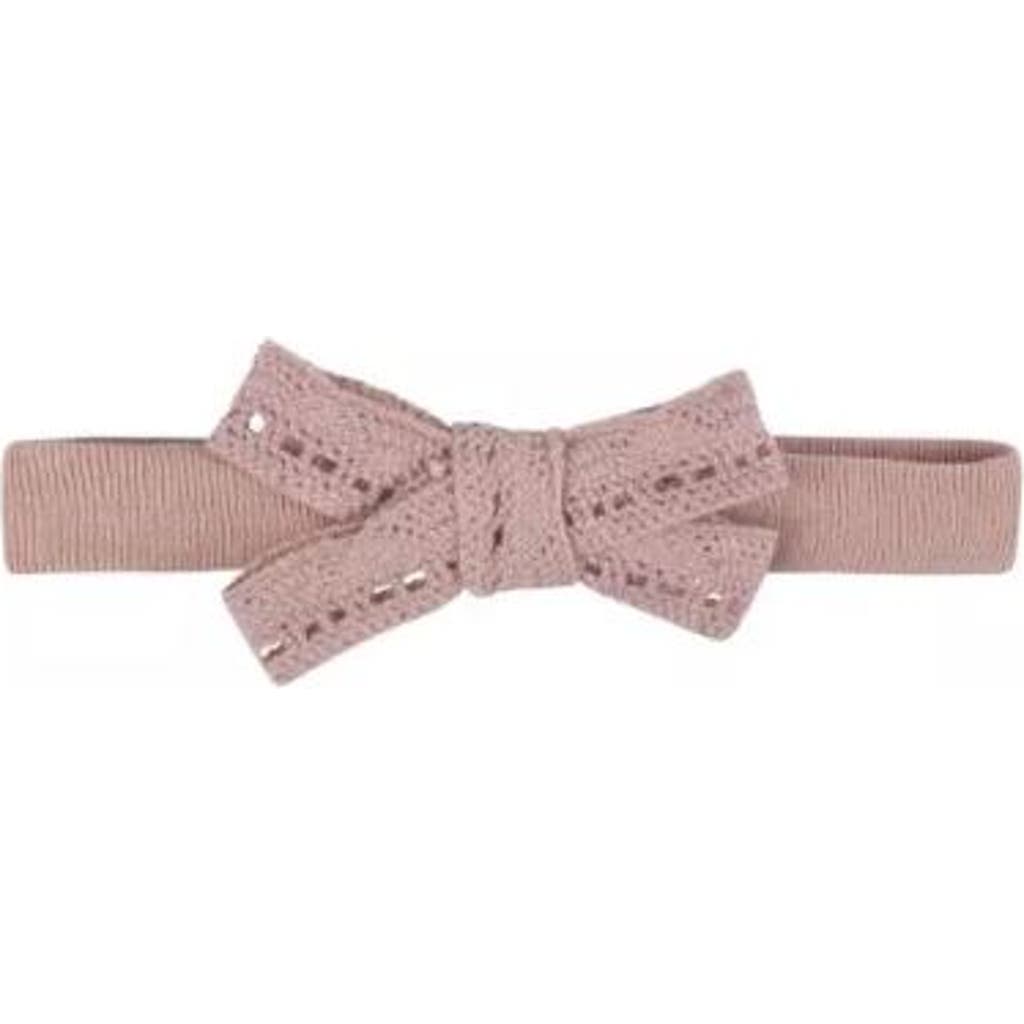 Ely's & Co. Baby Lace Trim Pointelle Headband In Pink
