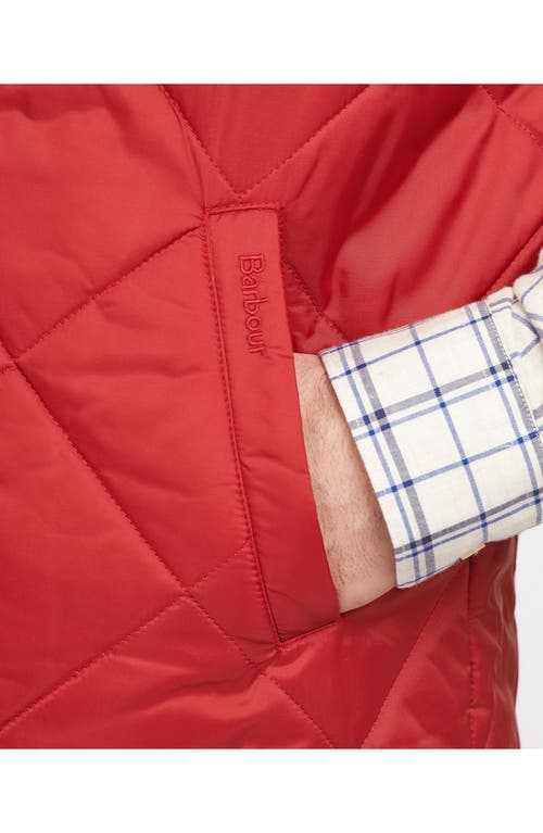 Barbour Finn Quilted Vest In Red
