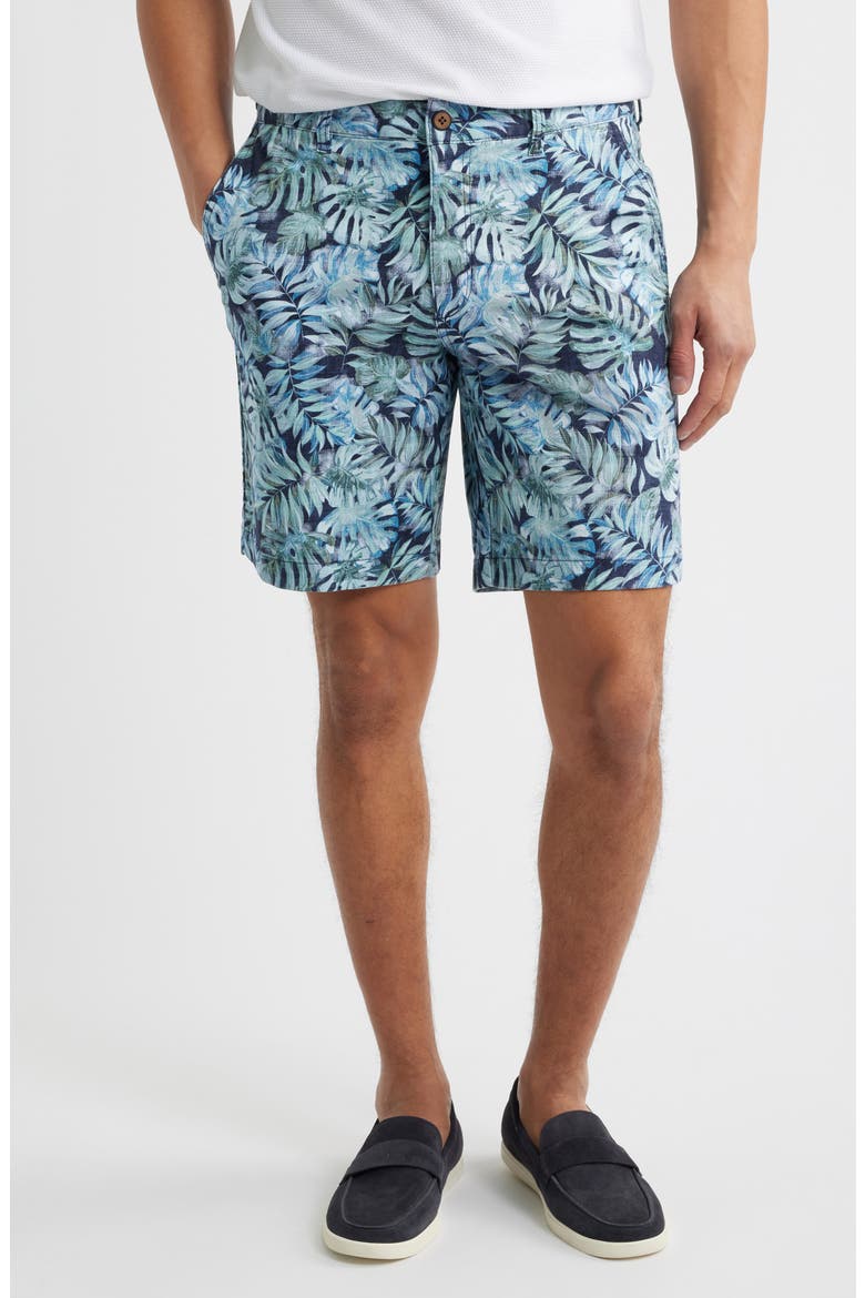 Boracay Fiesta Fronds Shorts, Main, color, MARITIME