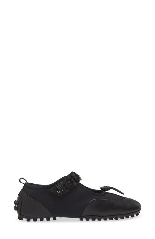 Cecilie Bahnsen Bess Mary Jane Flat In Black