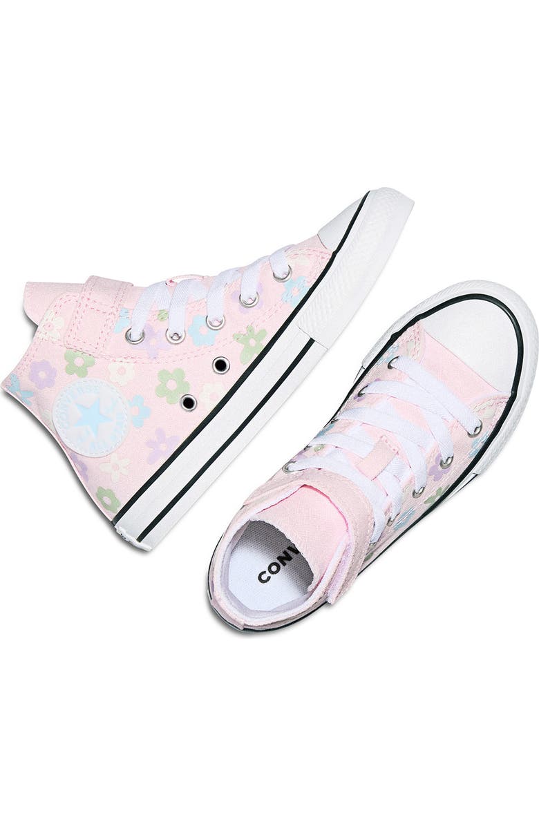 Converse Kids' Chuck Taylor All Star Easy On Canvas High Top Sneaker, Alternate, color, New Found Bloom/ White