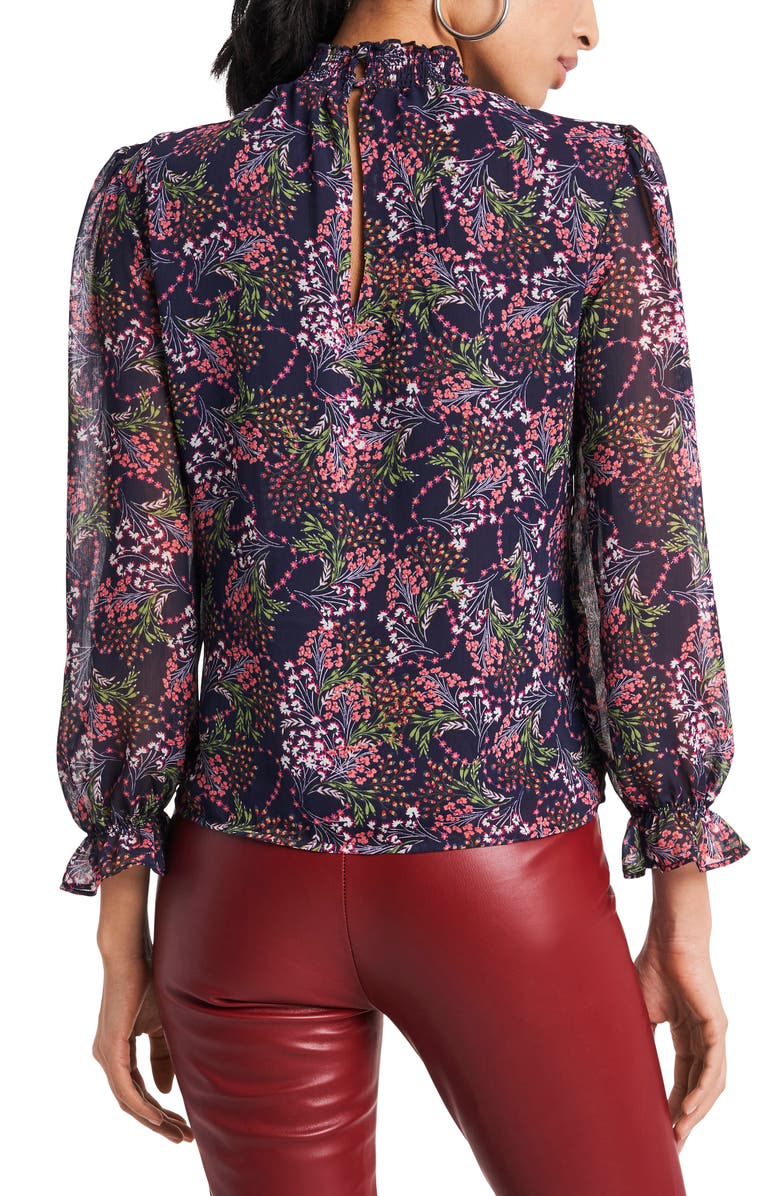 1.STATE Smocked Neck Blouse, Alternate, color, 