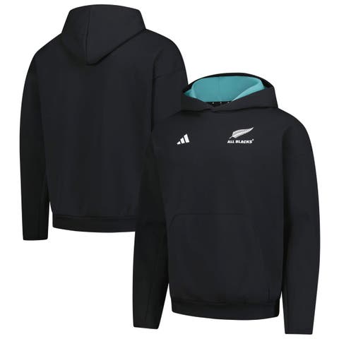 Men's adidas Black New Zealand Rugby 2025/26 All Blacks Pullover Hoodie